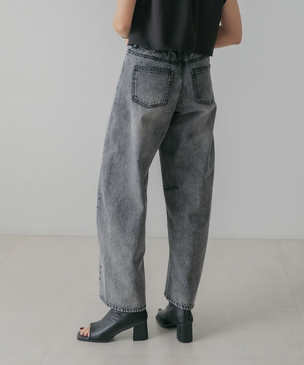 【M・Lサイズ展開】DENIM CURVE PANTS