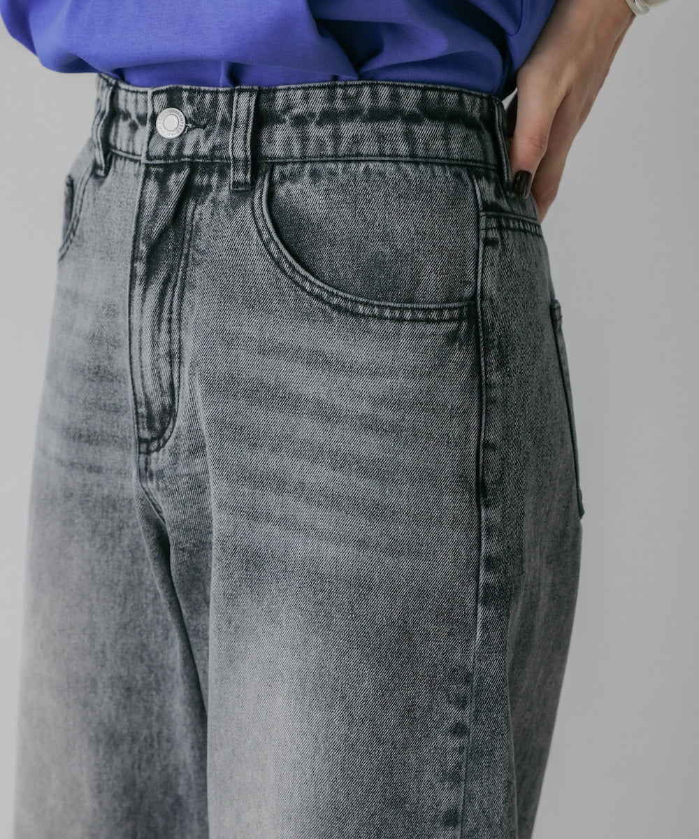 【M・Lサイズ展開】DENIM CURVE PANTS