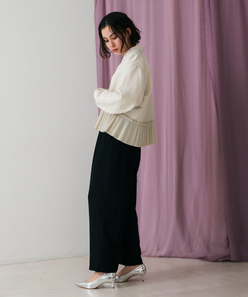 裾プリーツジャケット