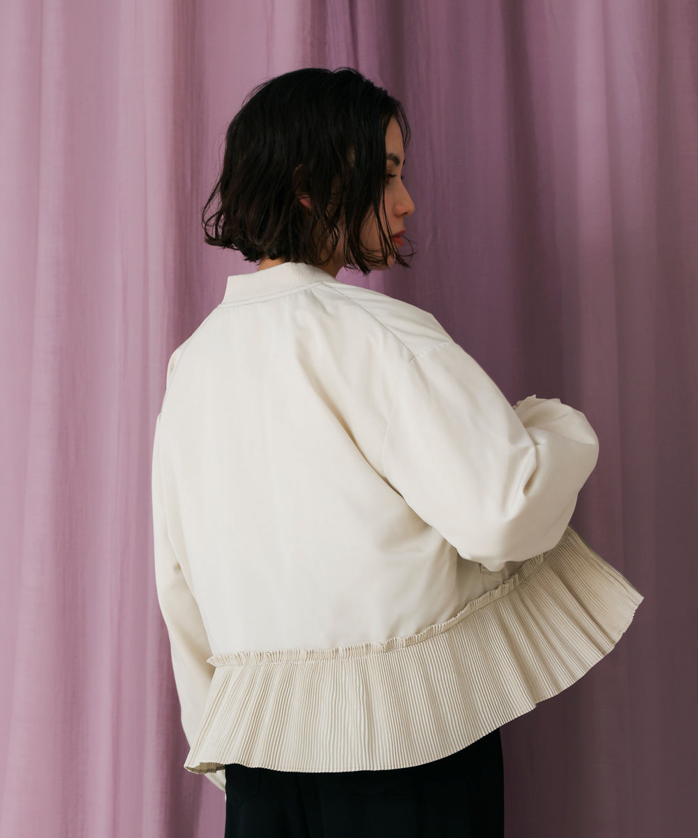 裾プリーツジャケット