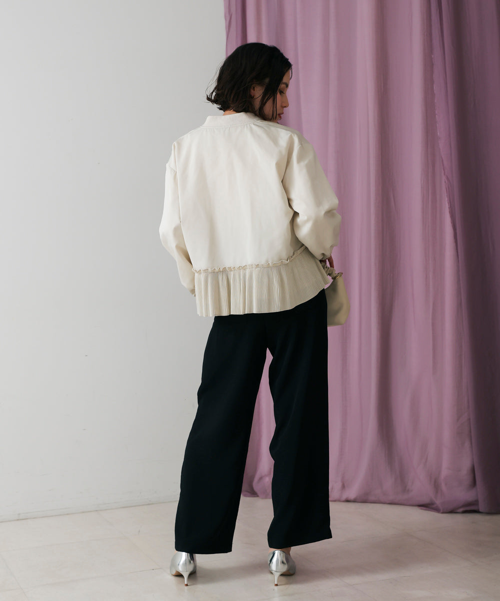 裾プリーツジャケット