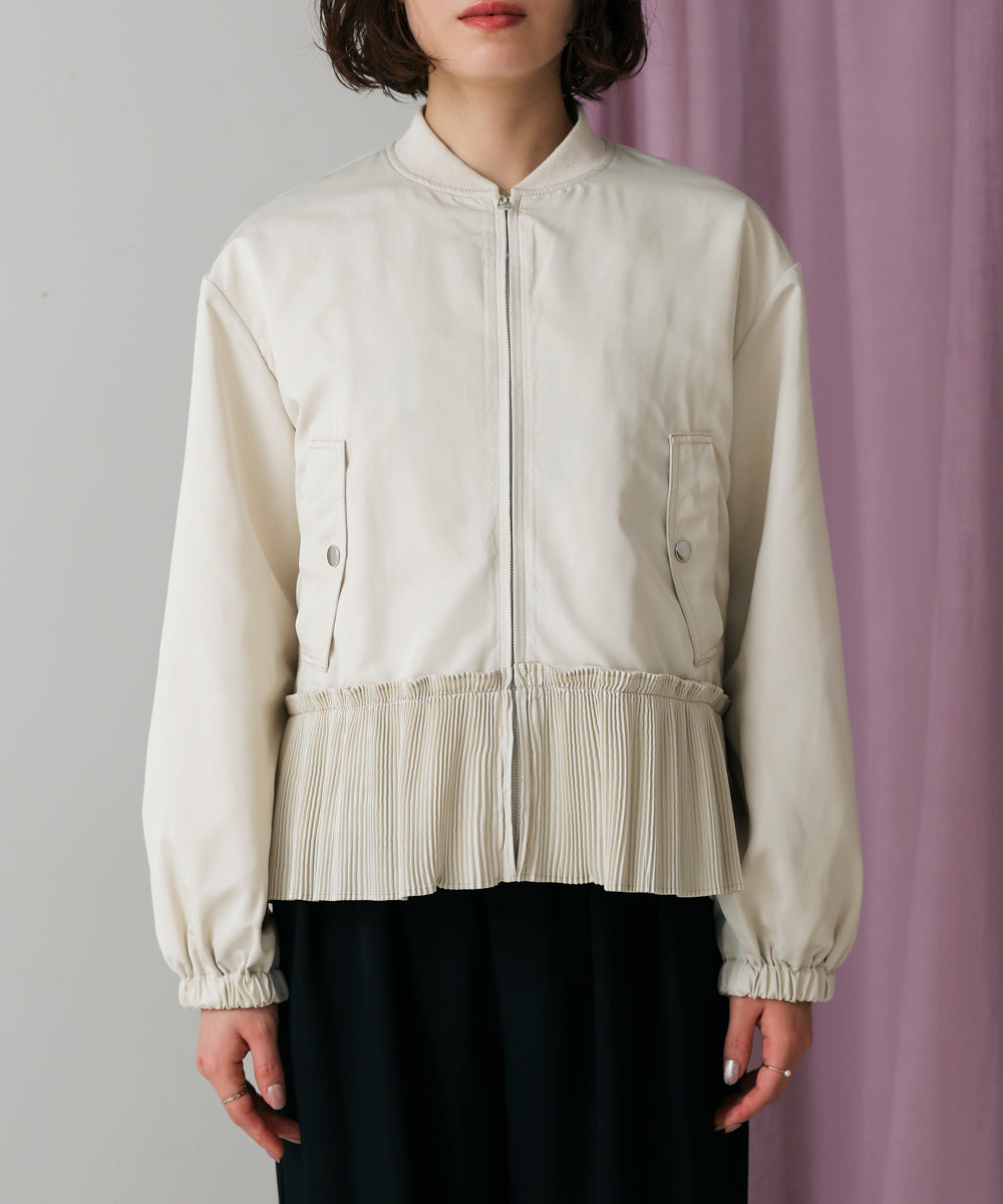 裾プリーツジャケット