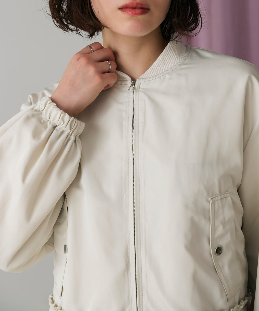 裾プリーツジャケット