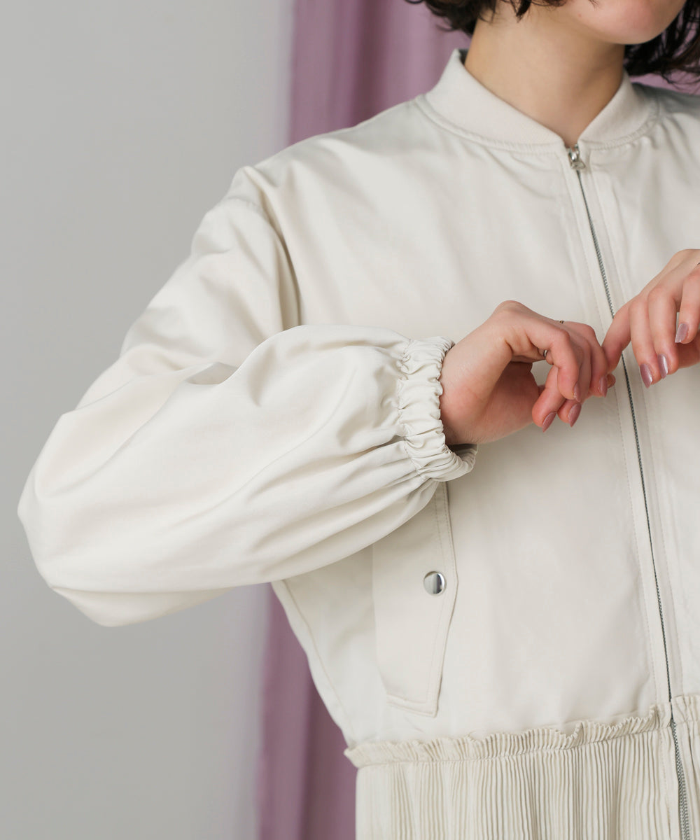 裾プリーツジャケット