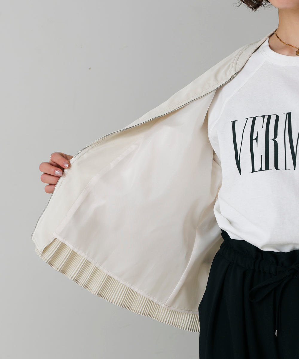 裾プリーツジャケット