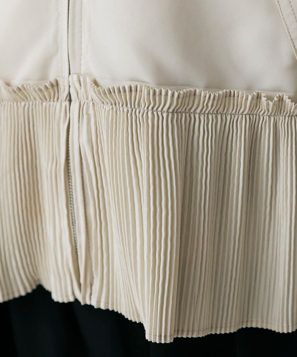 裾プリーツジャケット