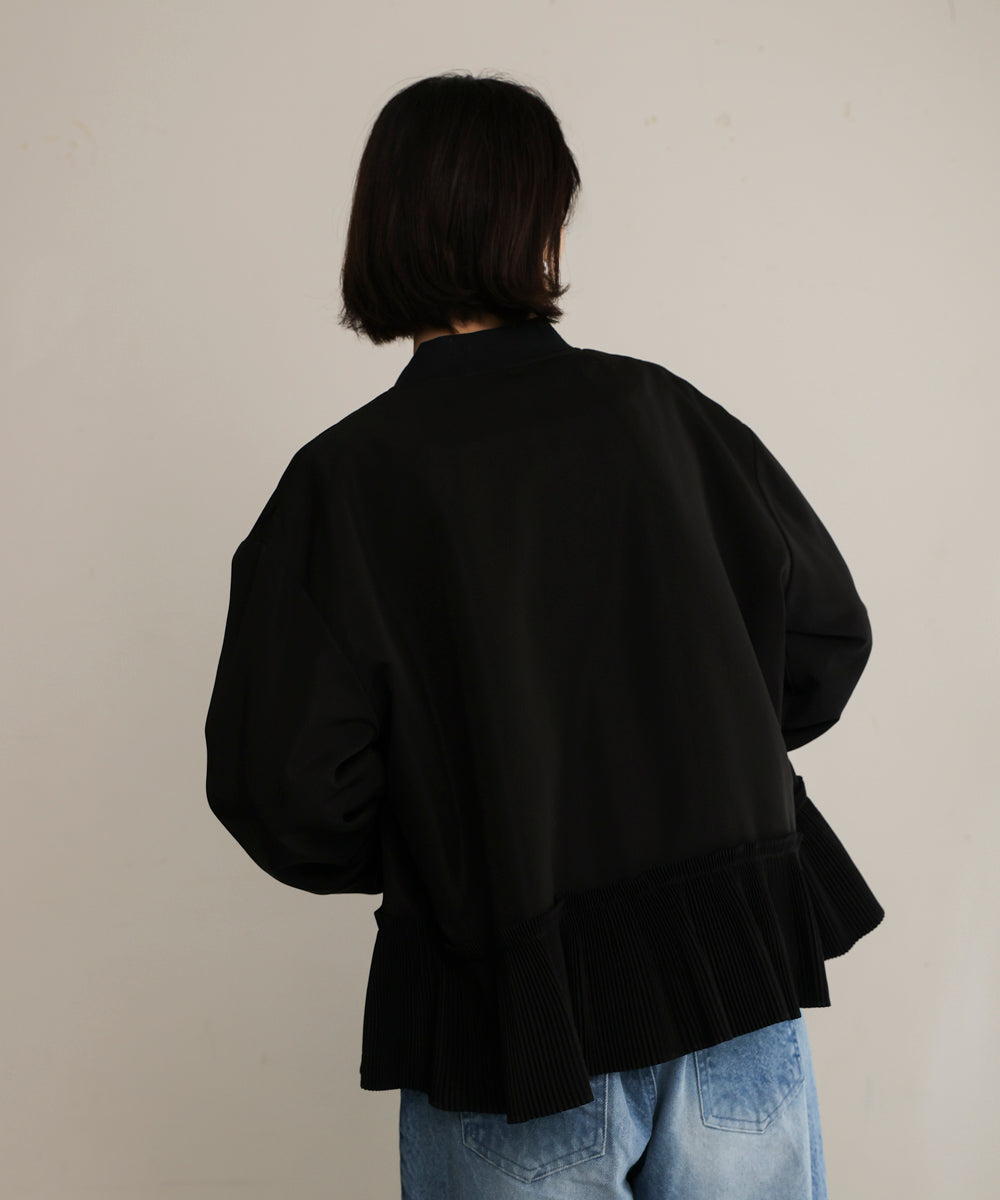 裾プリーツジャケット