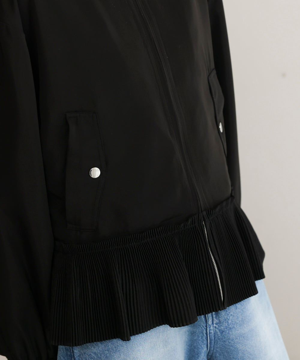 裾プリーツジャケット