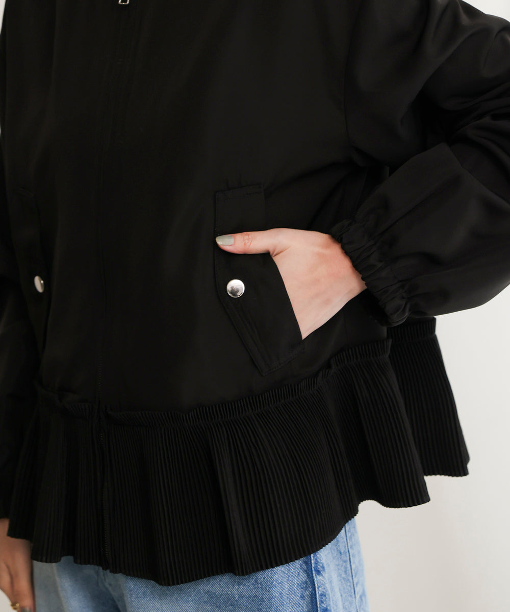 裾プリーツジャケット