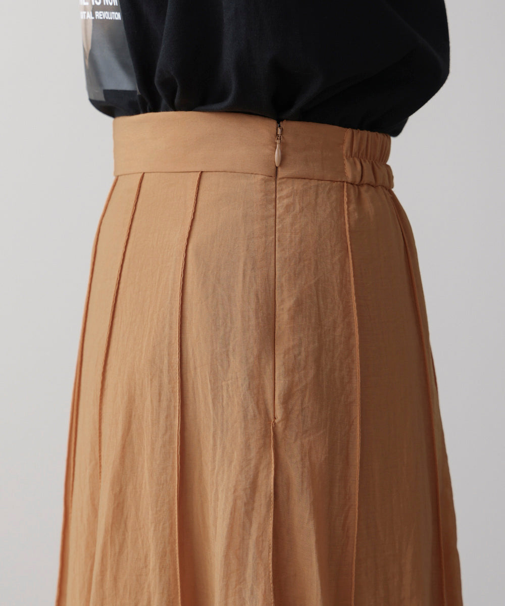 シアー綿タッチスカート