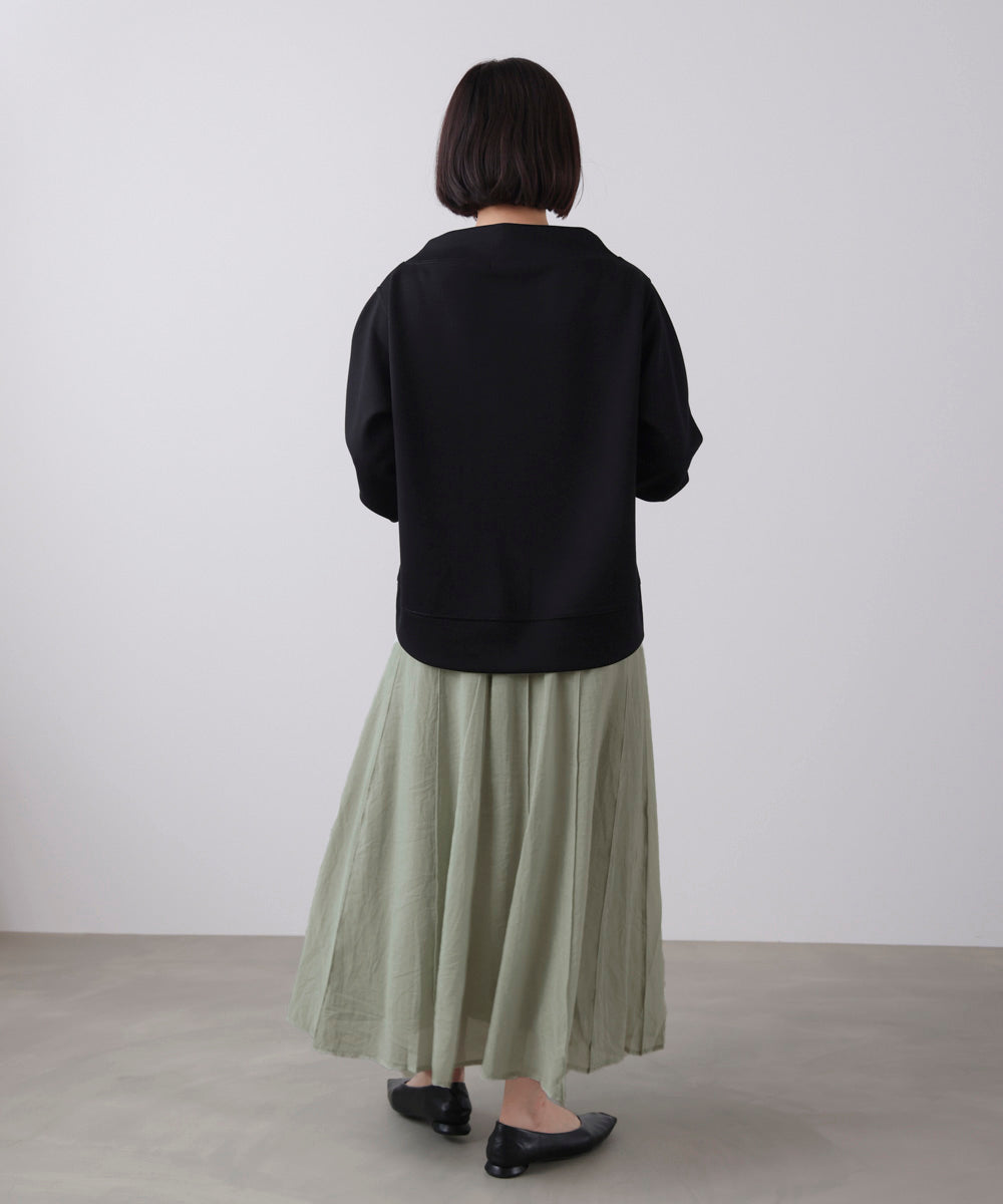 シアー綿タッチスカート