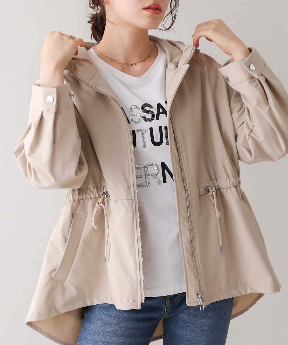 撥水・花粉ティアードジャケット