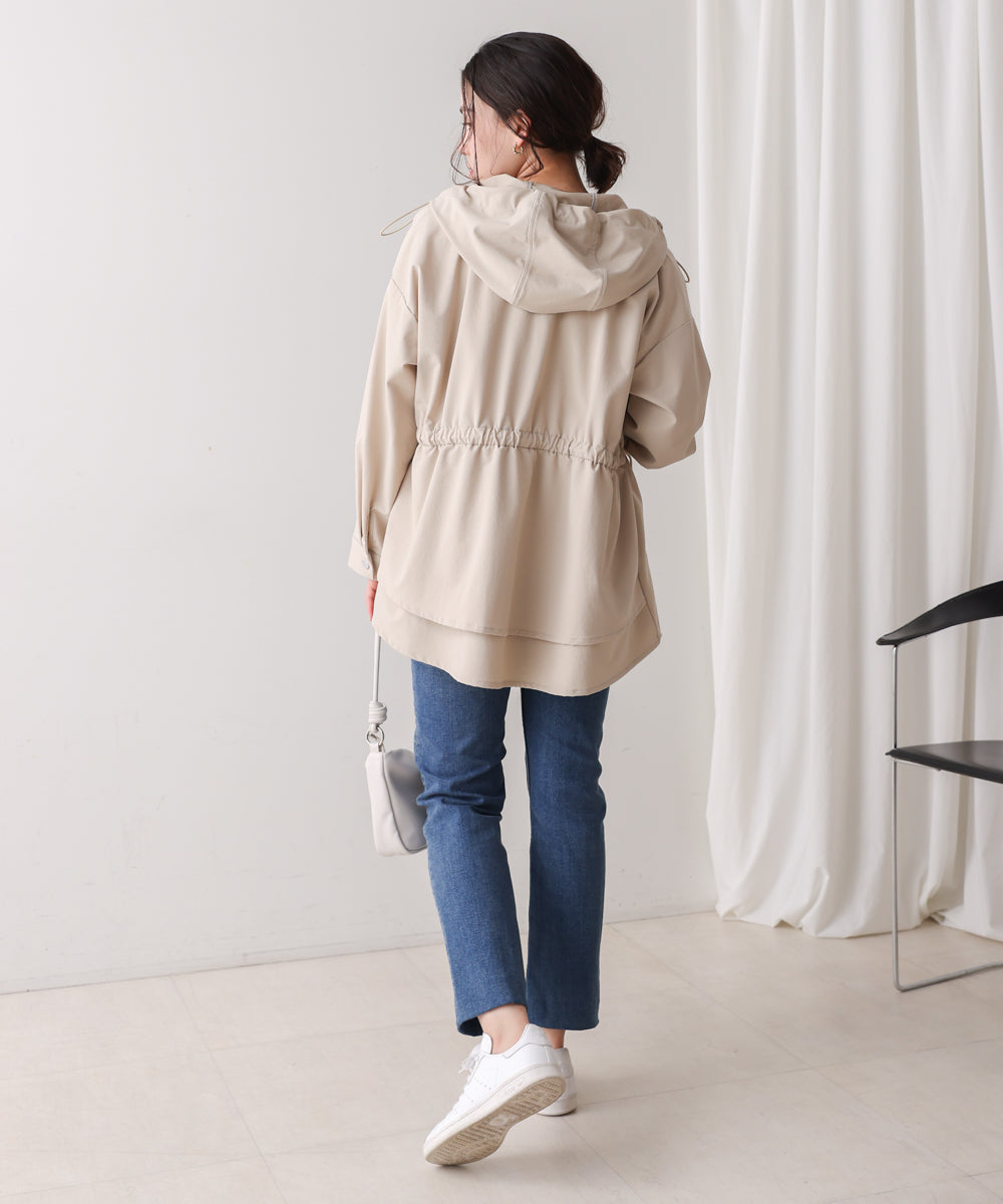 撥水・花粉ティアードジャケット