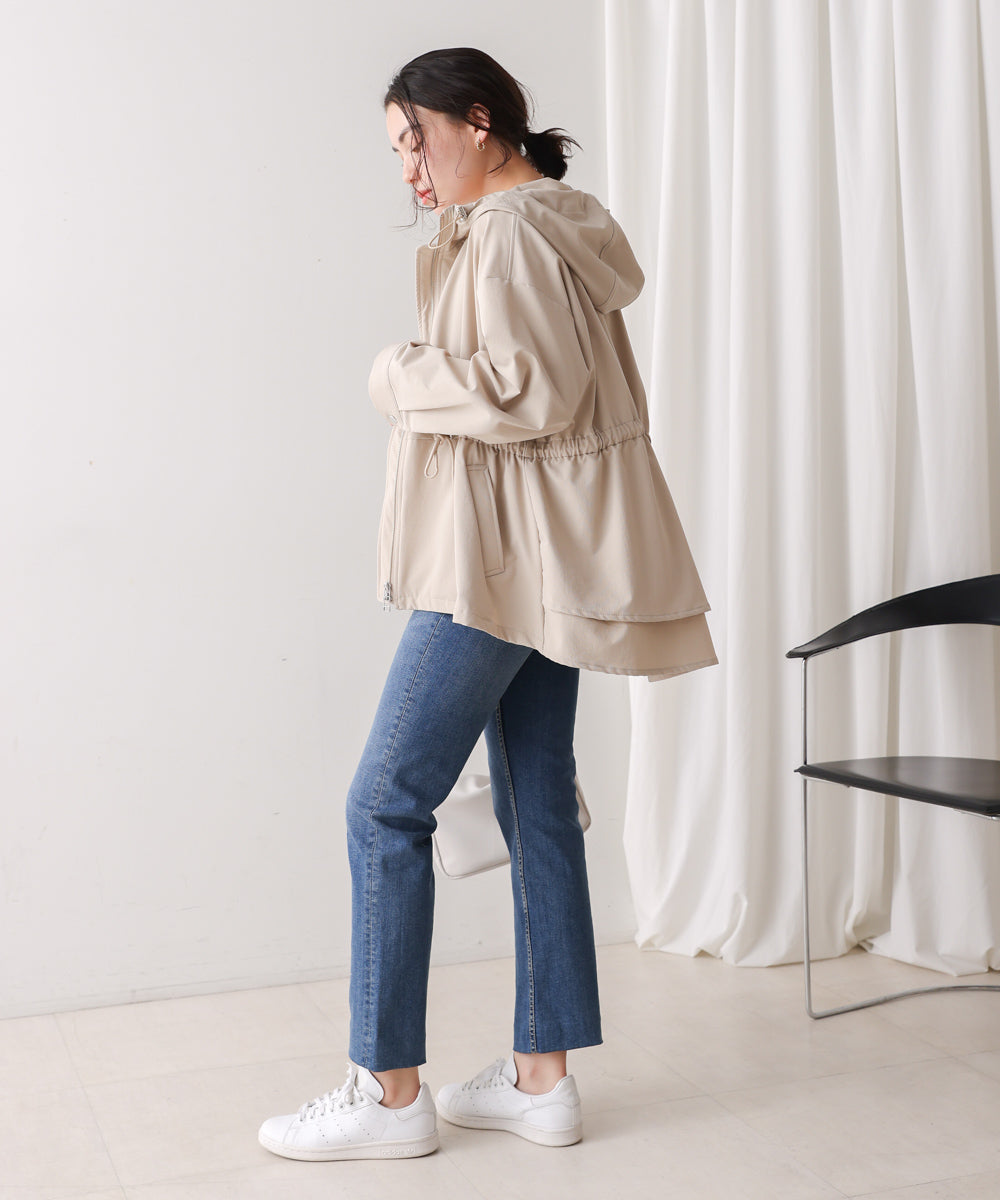 撥水・花粉ティアードジャケット