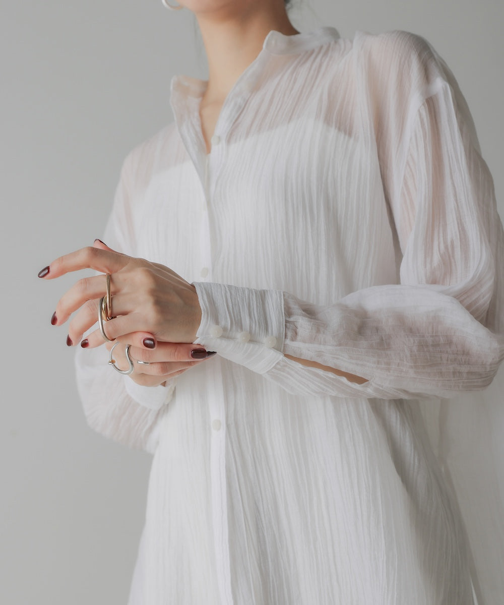 BACK CROSS SHEER SHIRT