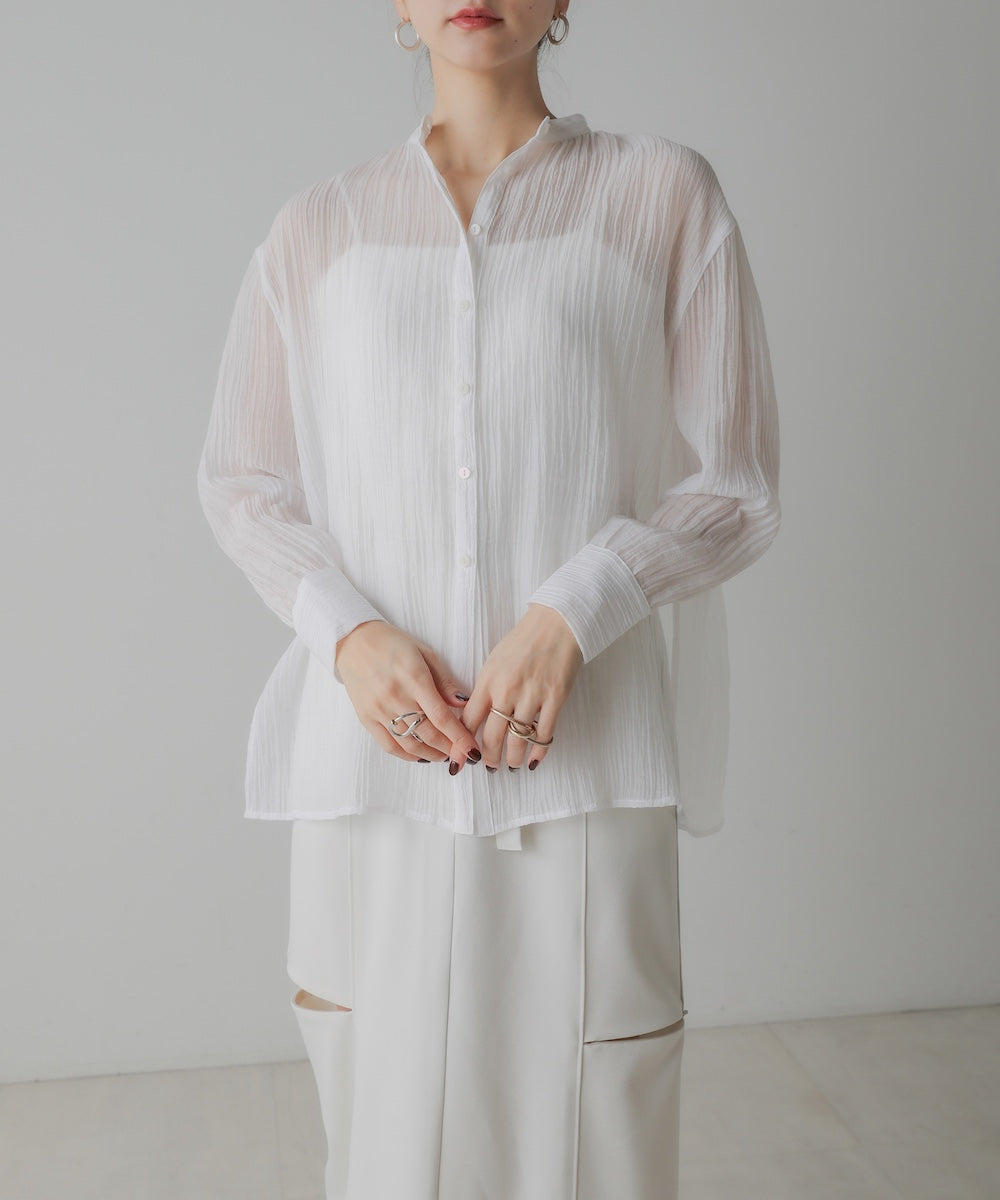 BACK CROSS SHEER SHIRT