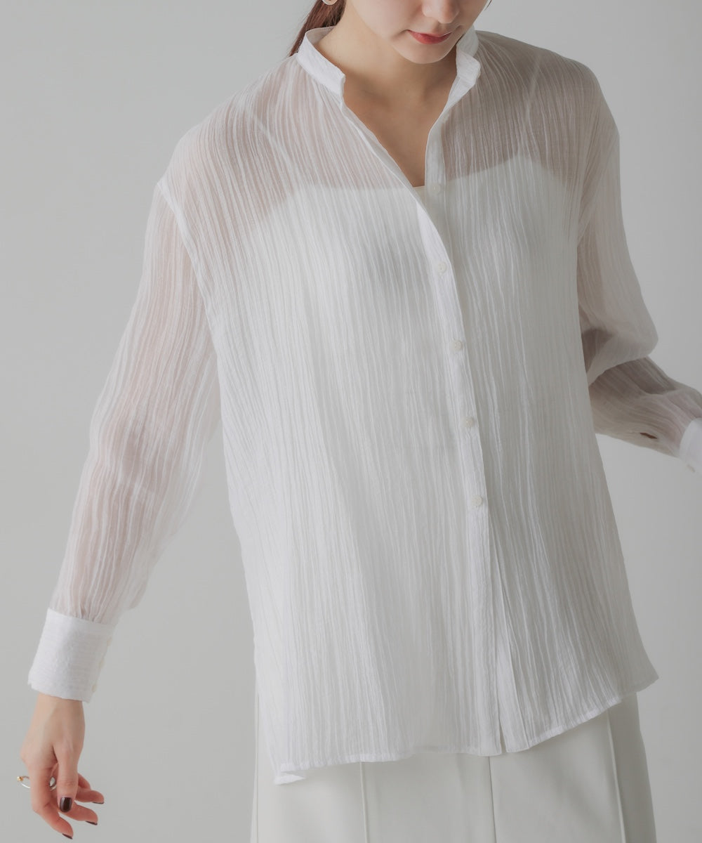 BACK CROSS SHEER SHIRT