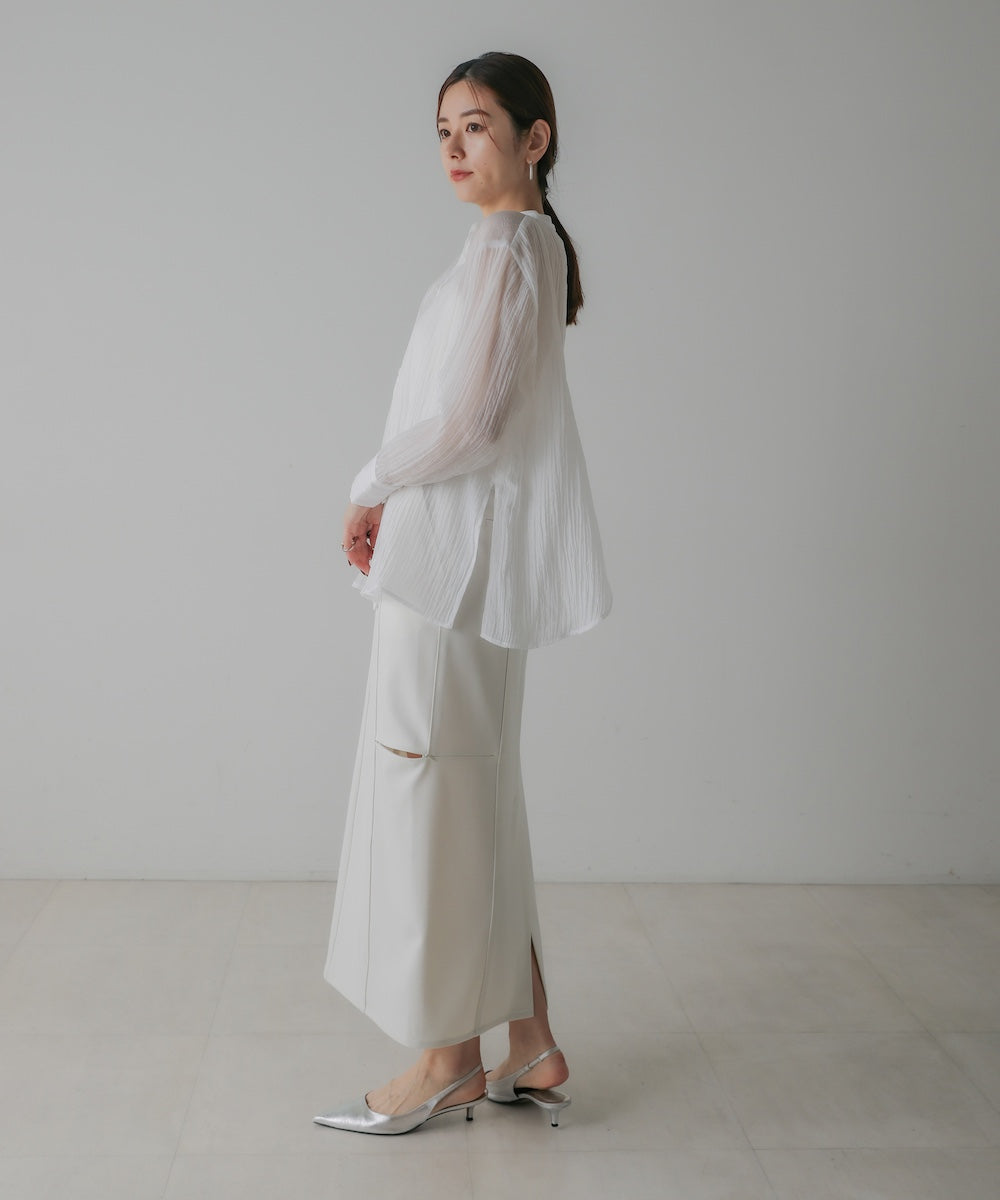 BACK CROSS SHEER SHIRT