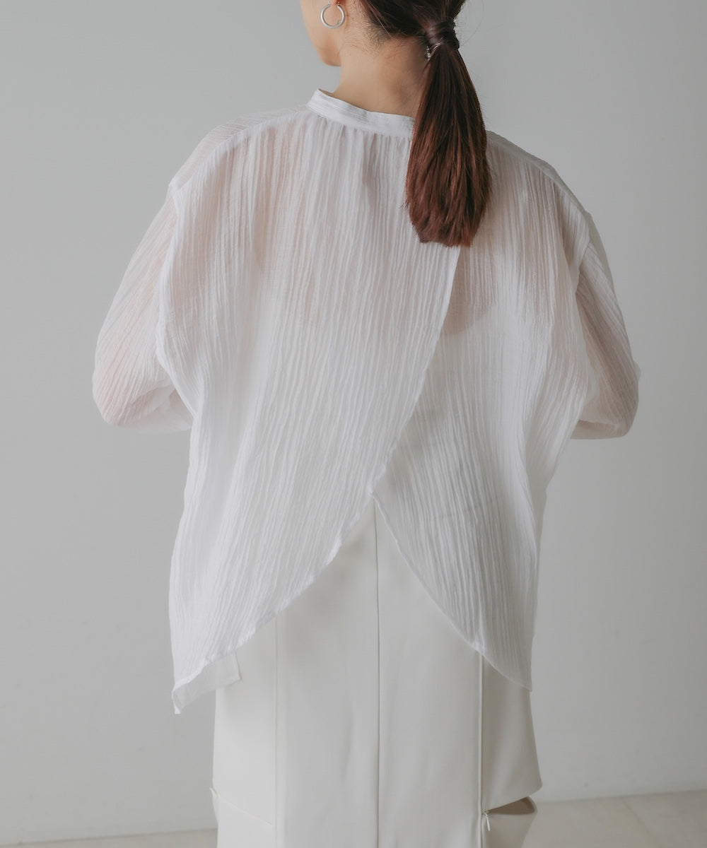 BACK CROSS SHEER SHIRT