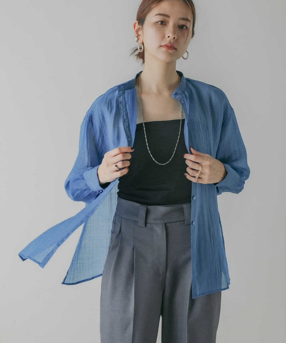 BACK CROSS SHEER SHIRT