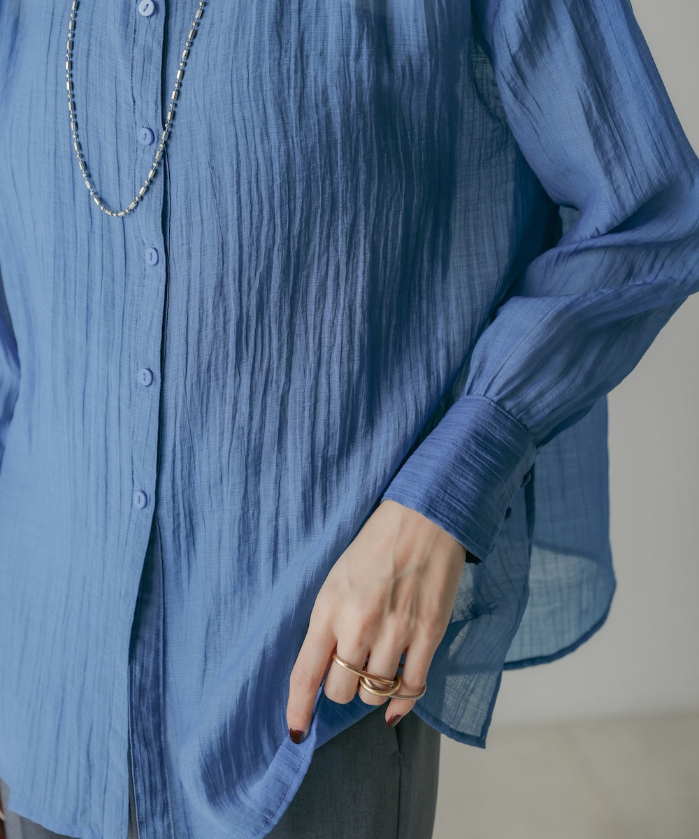 BACK CROSS SHEER SHIRT