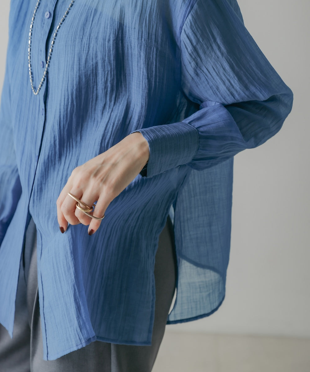 BACK CROSS SHEER SHIRT