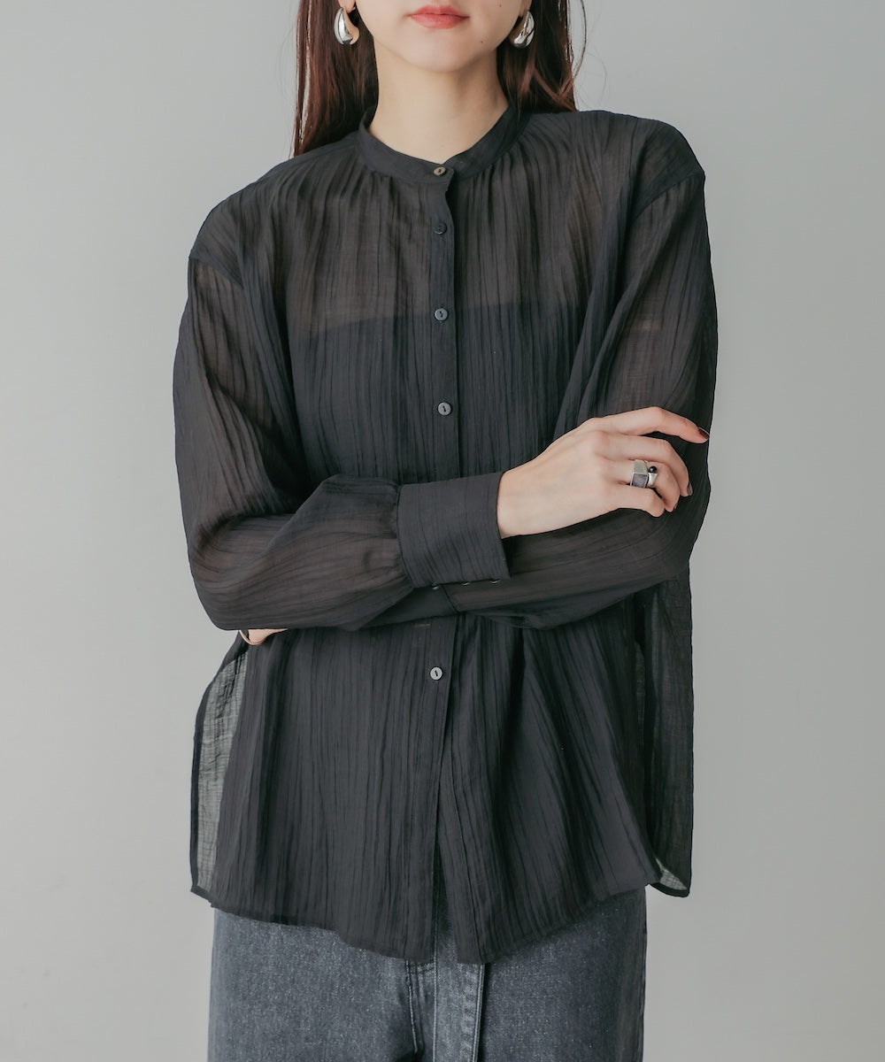 BACK CROSS SHEER SHIRT