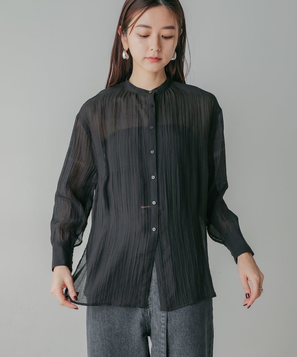 BACK CROSS SHEER SHIRT