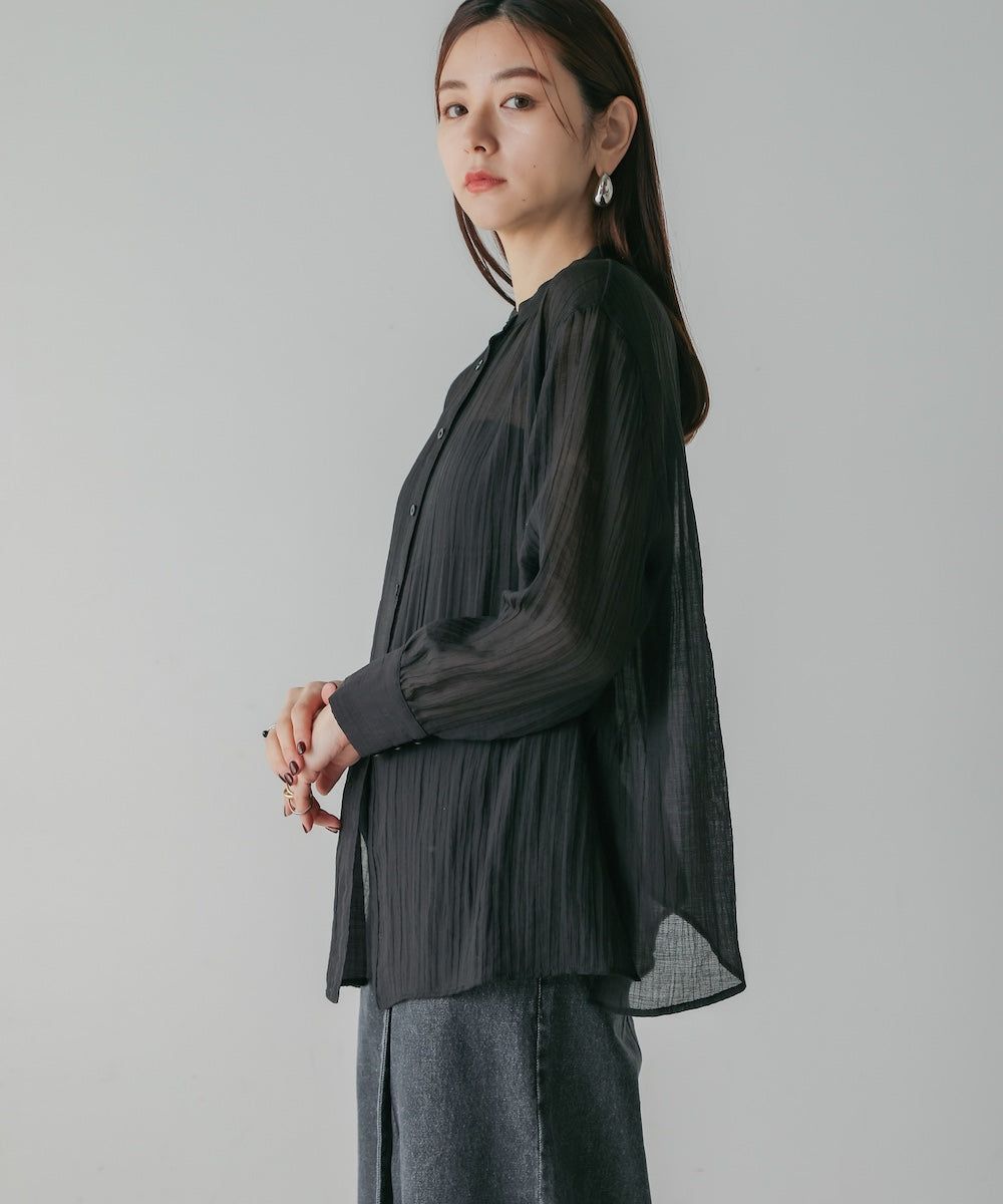 BACK CROSS SHEER SHIRT