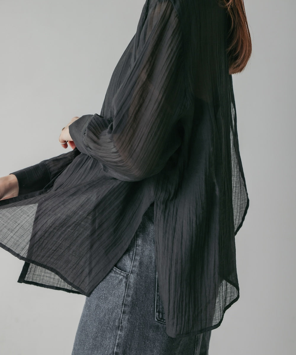 BACK CROSS SHEER SHIRT