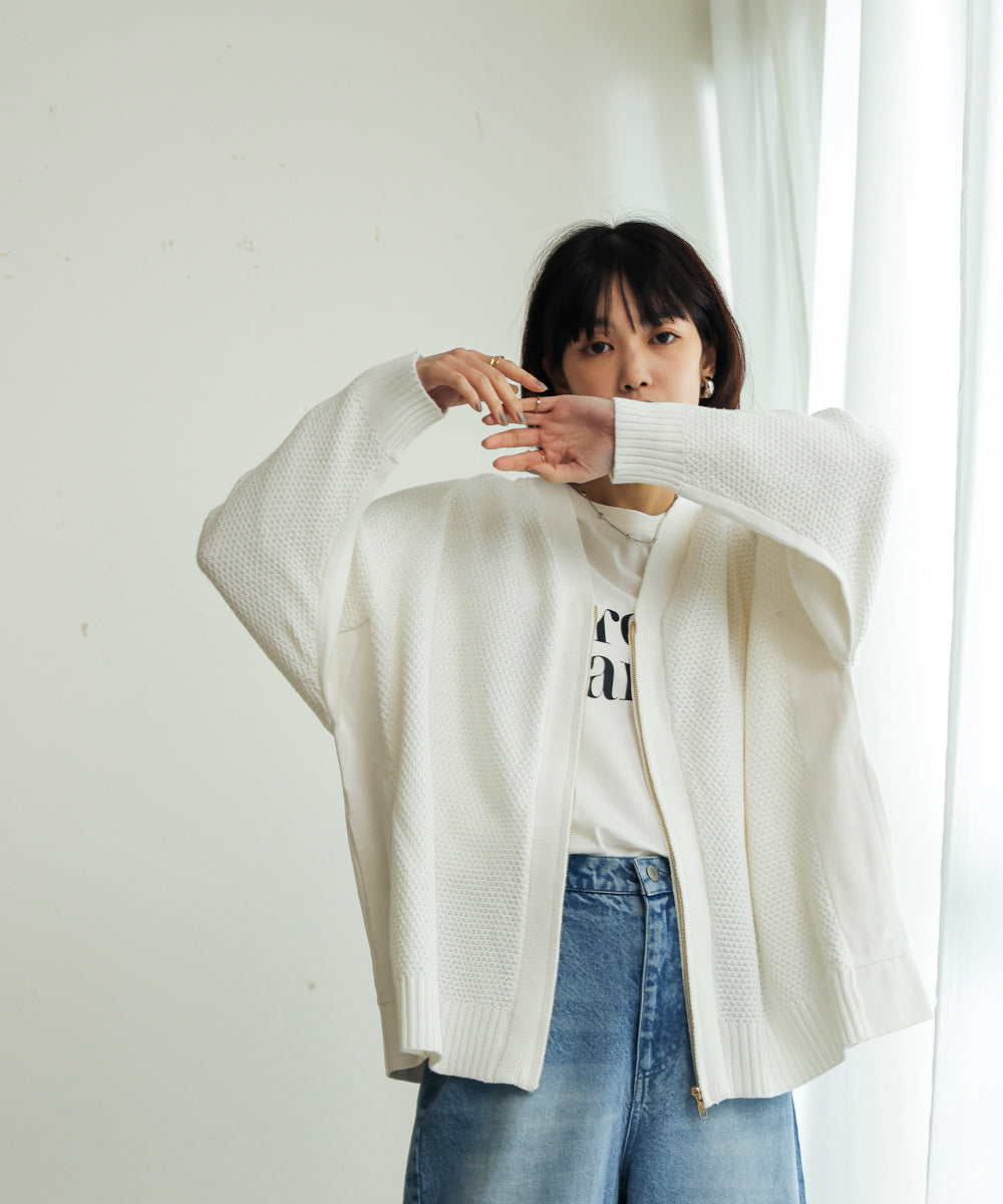 デニムコンビVZIPブルゾン