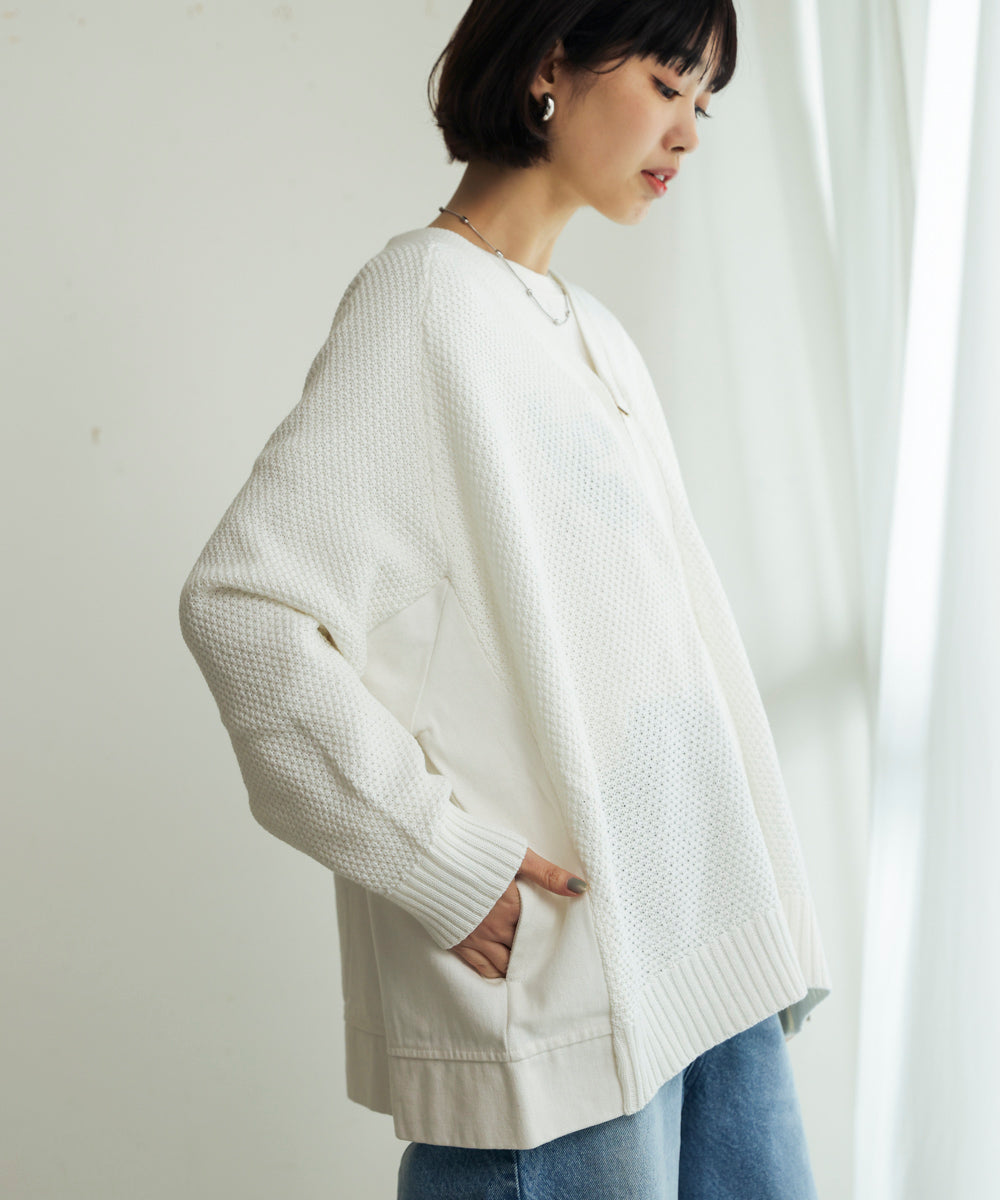 デニムコンビVZIPブルゾン