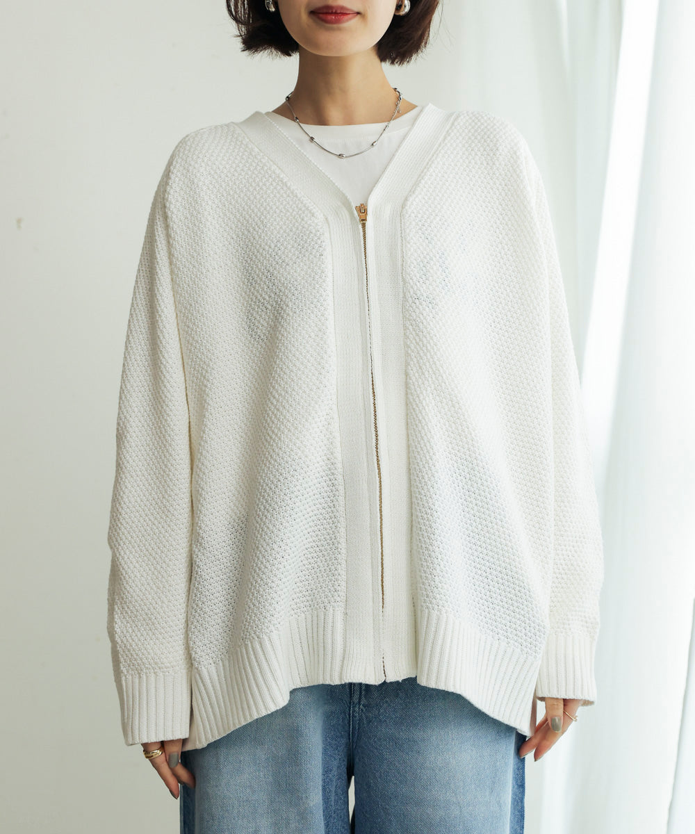 デニムコンビVZIPブルゾン