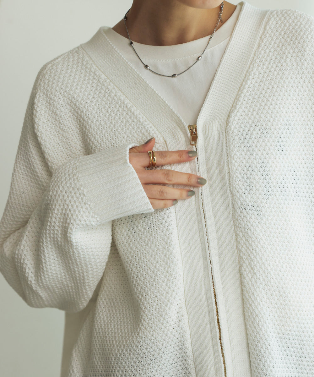 デニムコンビVZIPブルゾン