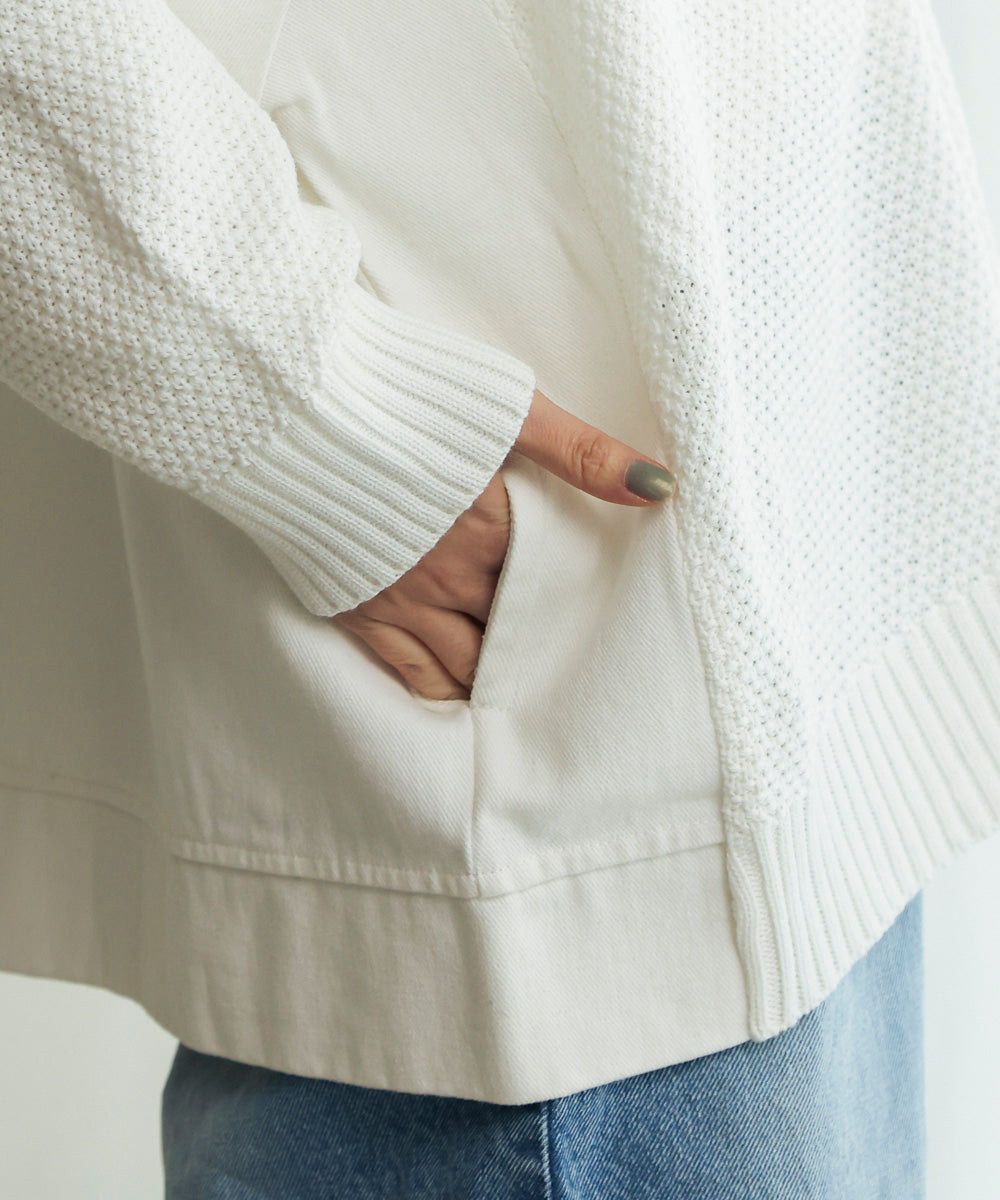 デニムコンビVZIPブルゾン