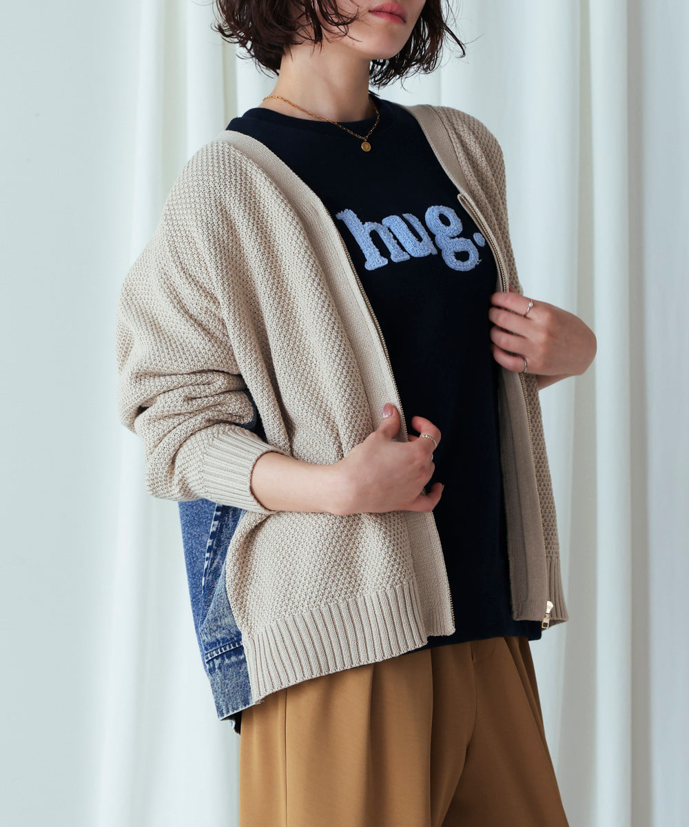 デニムコンビVZIPブルゾン