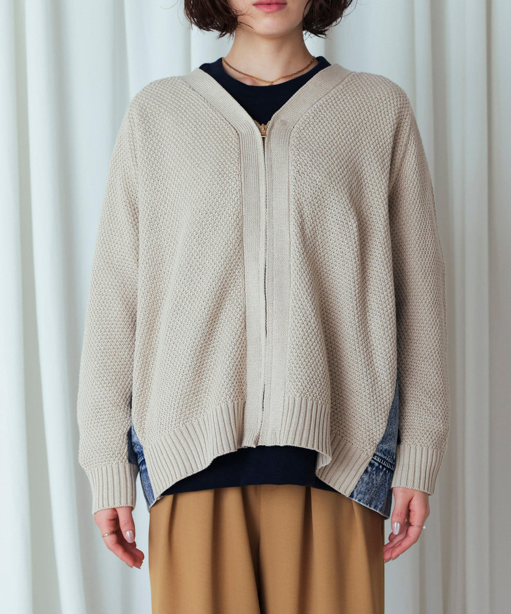 デニムコンビVZIPブルゾン