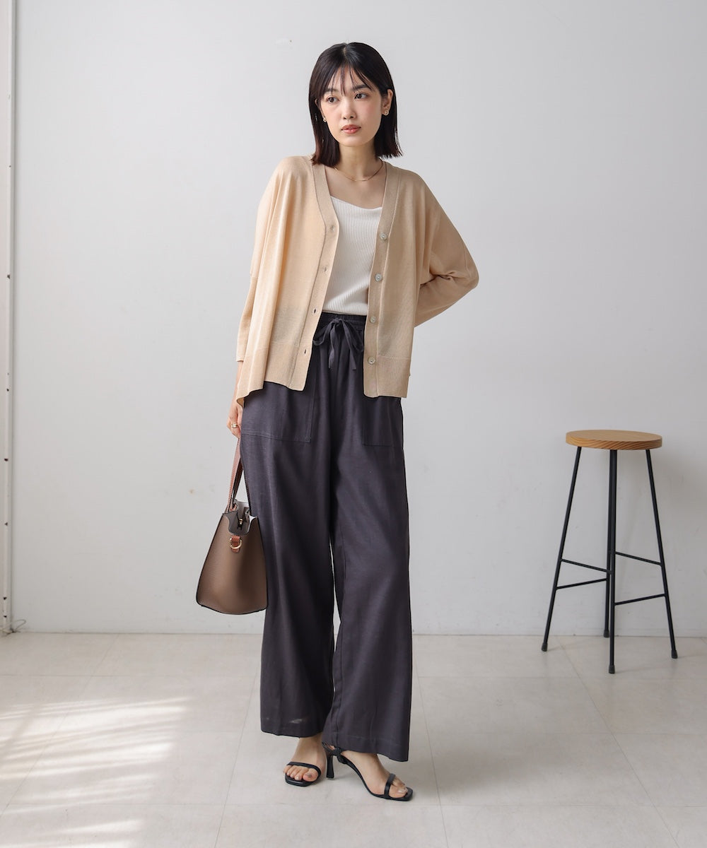 UVサラサラBOXシルエット前後差カーディガン