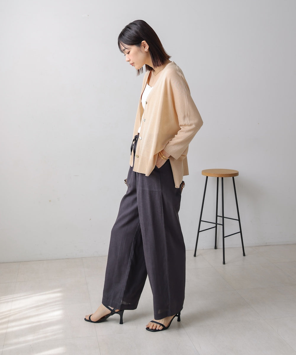 UVサラサラBOXシルエット前後差カーディガン