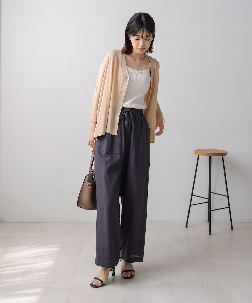 UVサラサラBOXシルエット前後差カーディガン