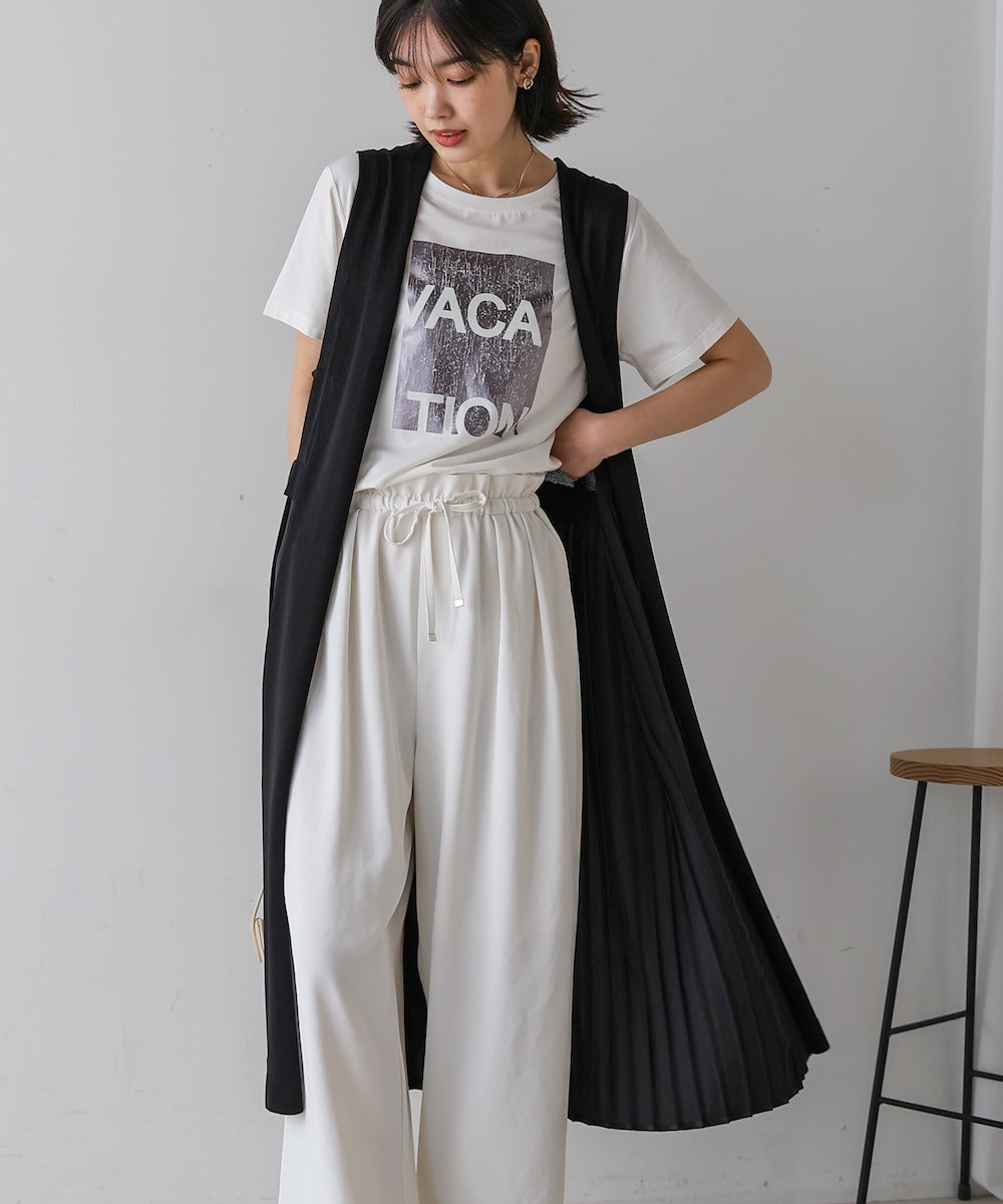 バックプリーツジレ