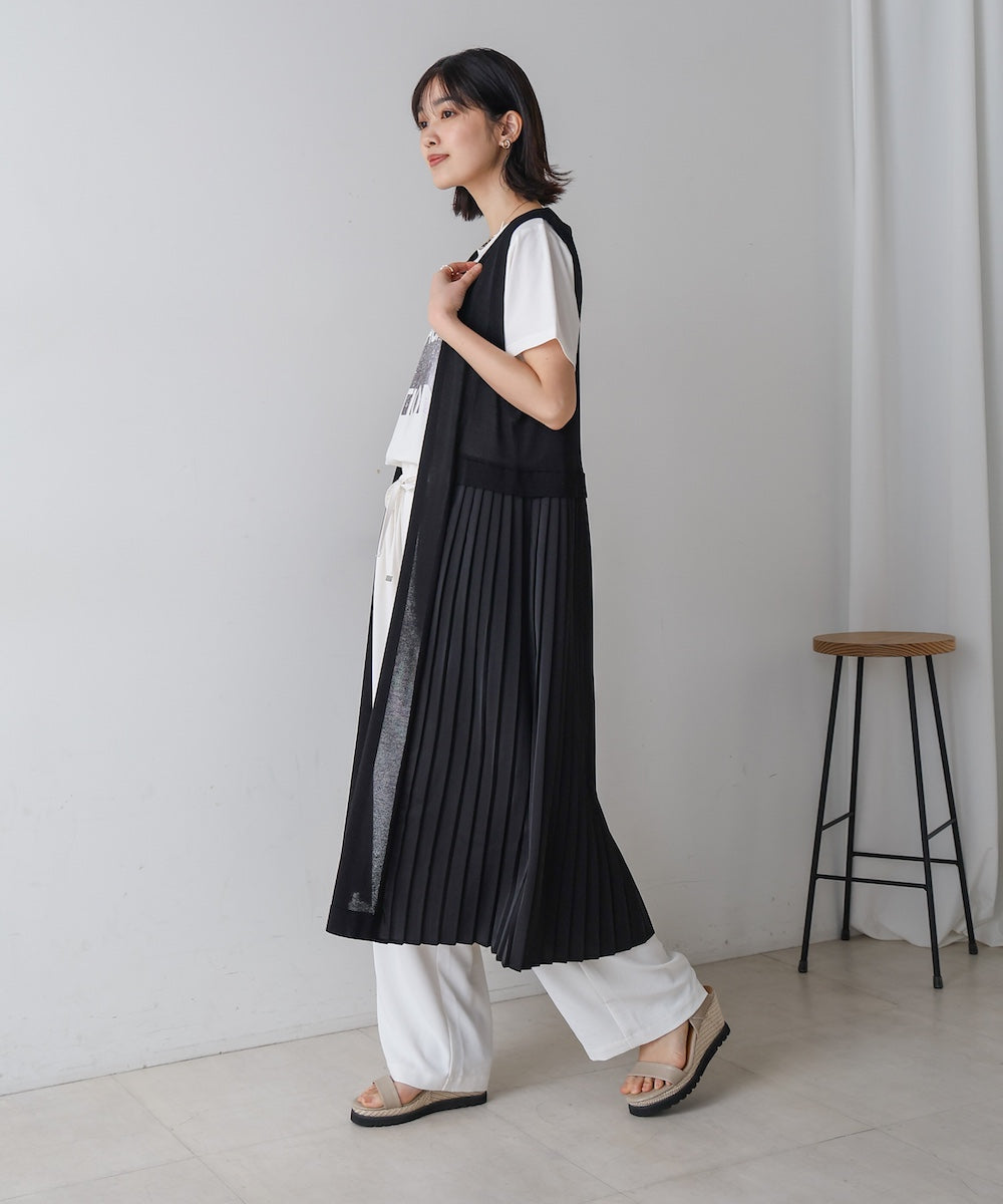 バックプリーツジレ
