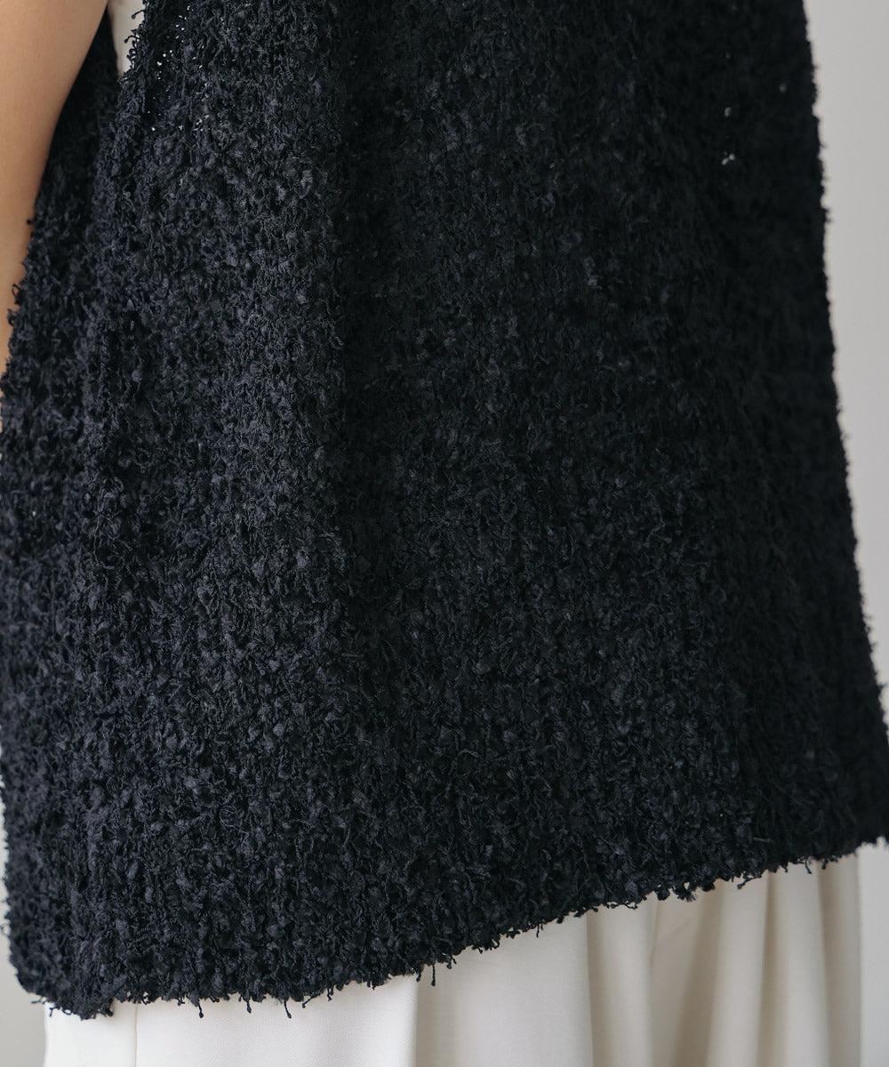 リボンヤーンニットベスト