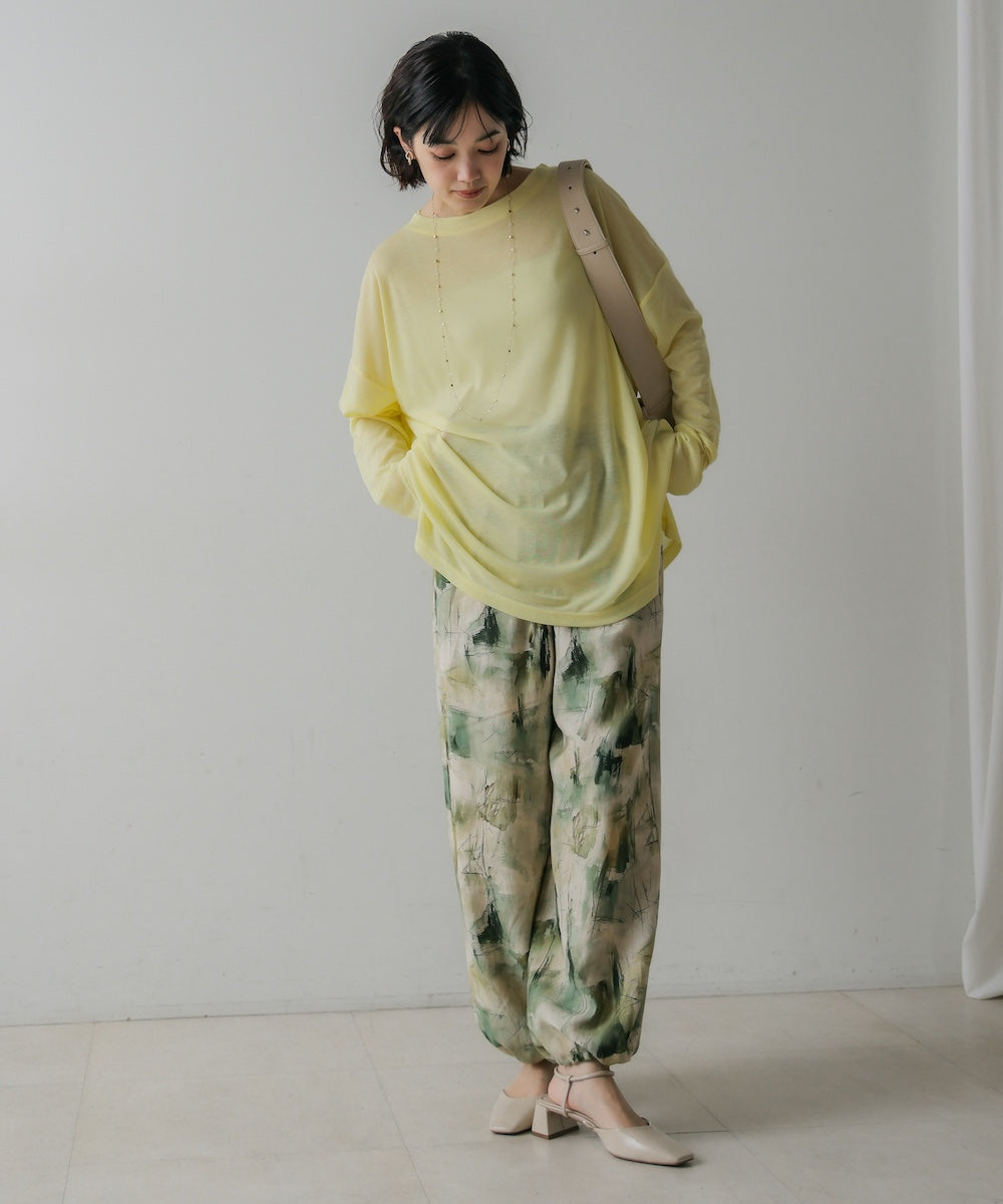 オーバーサイズシアーカットトップス