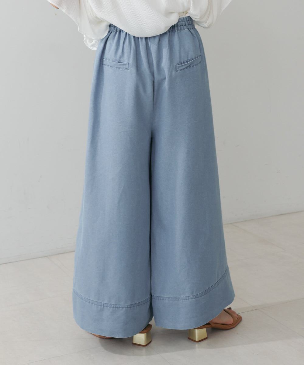ライトデニムフレアパンツ