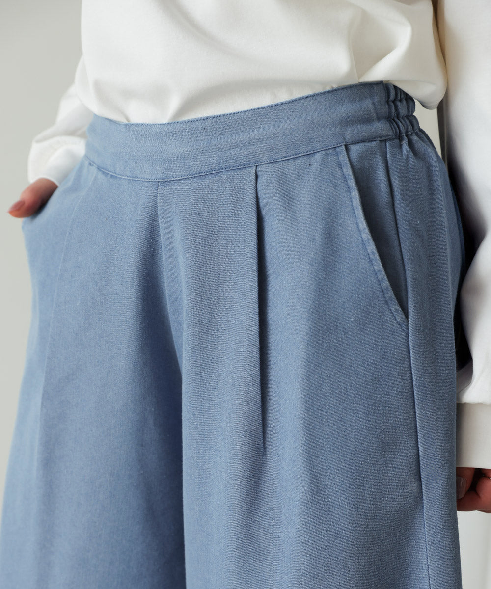 ライトデニムフレアパンツ