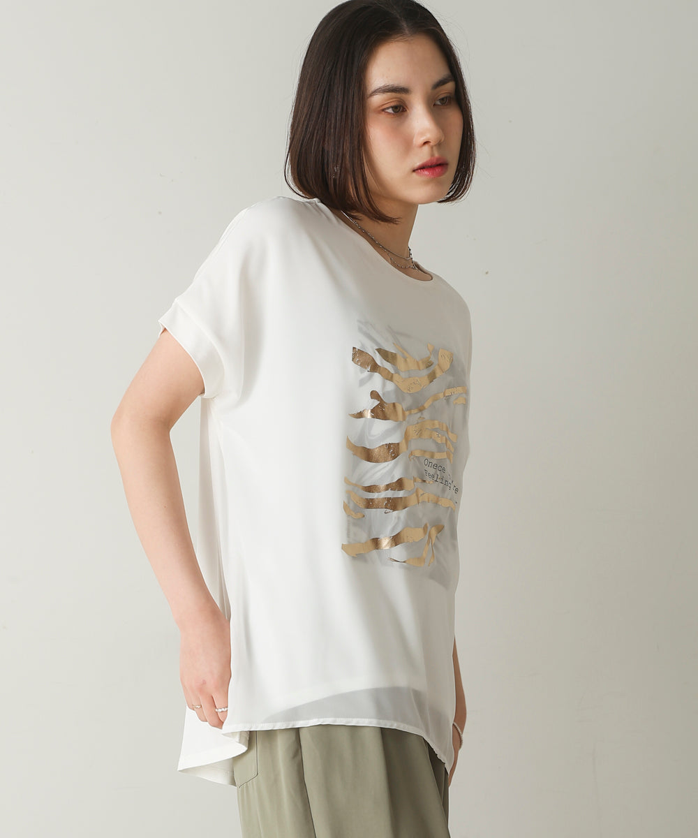 マーブル×ゼブラシアーレイヤードT