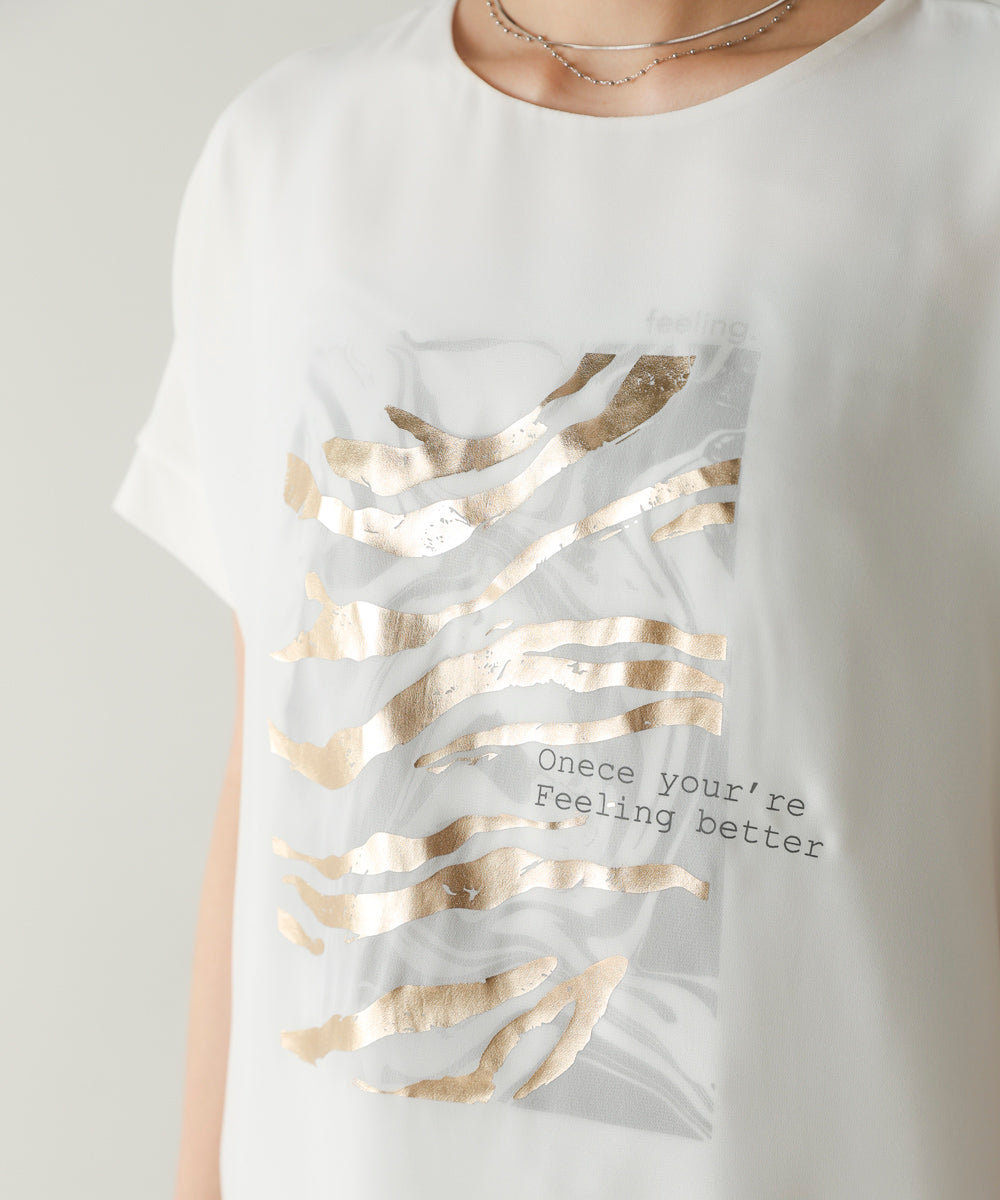 マーブル×ゼブラシアーレイヤードT