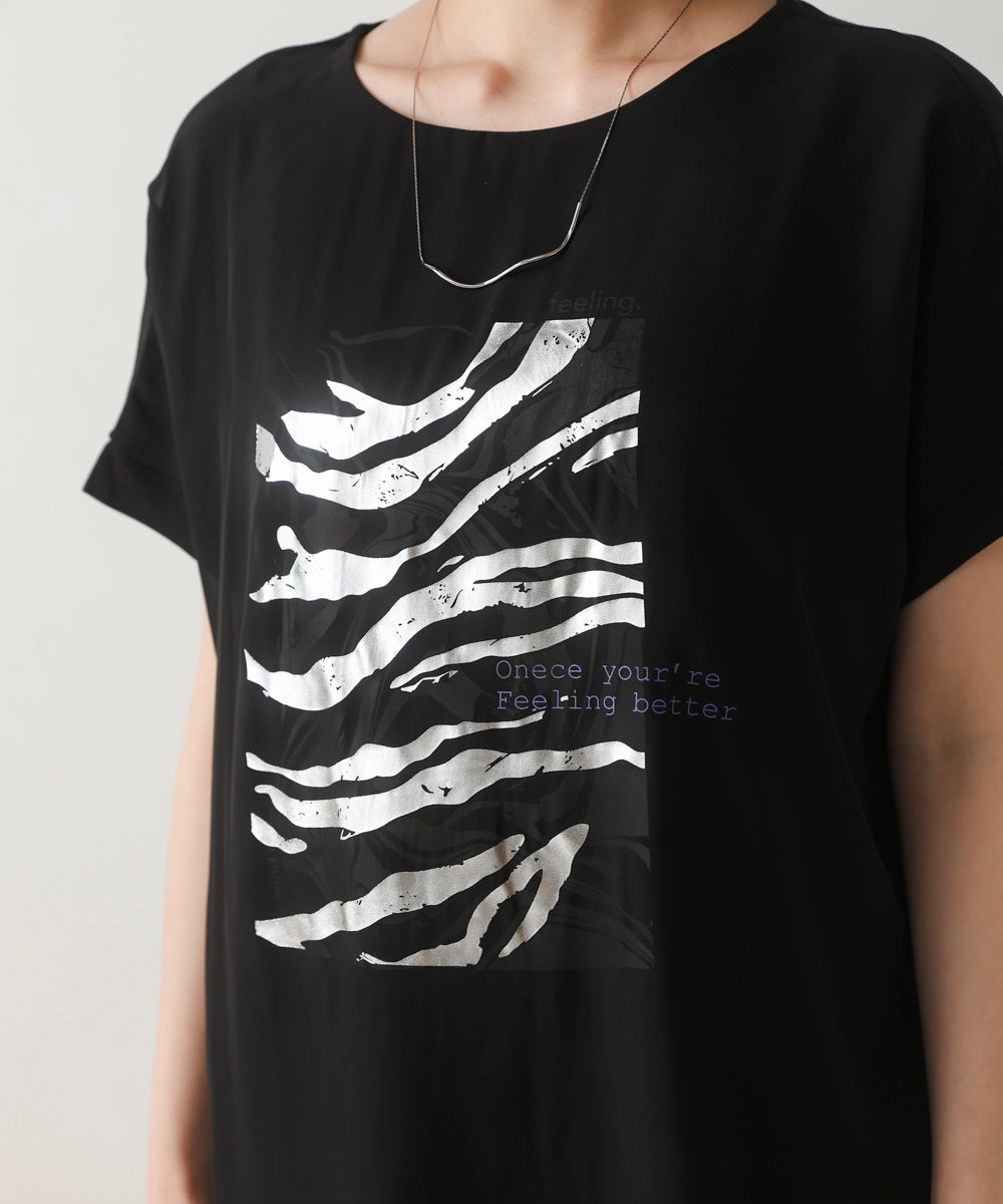 マーブル×ゼブラシアーレイヤードT