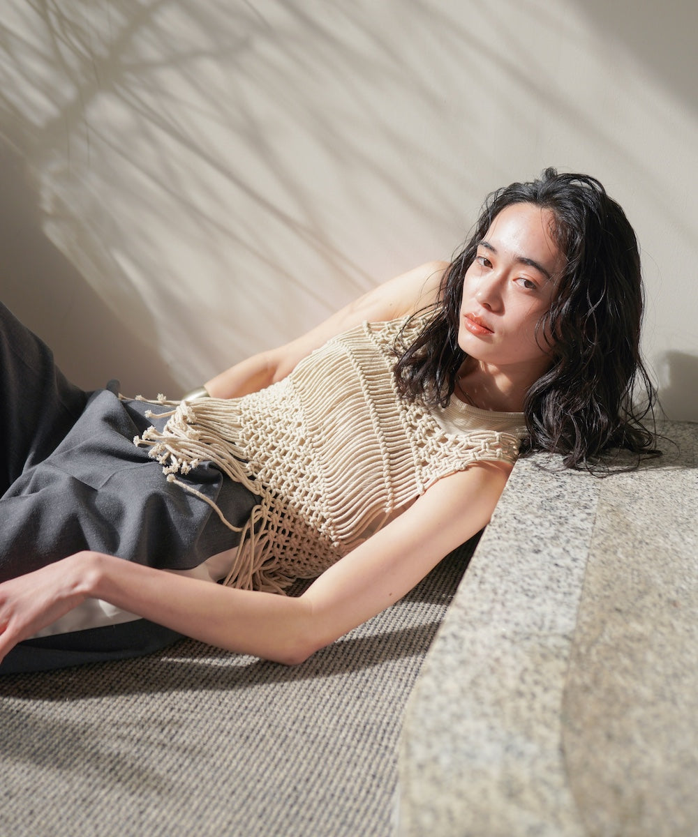 マクラメベスト